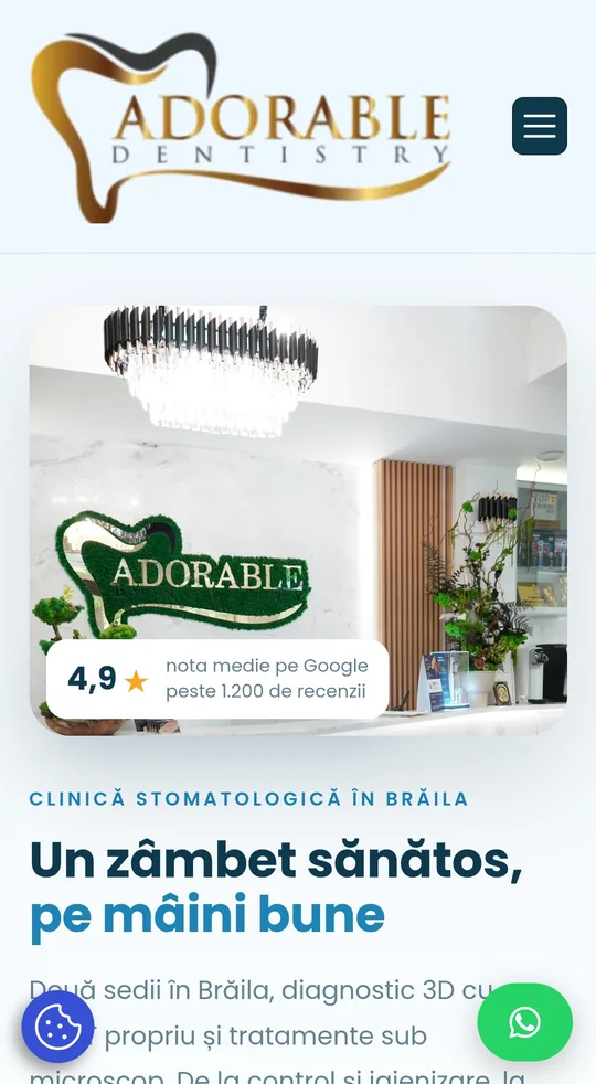 Adorable Dentistry pe telefon